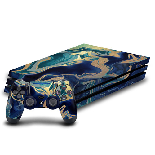 Monika Strigel Art Mix Indigo Vinyl Sticker Skin Decal Cover for Sony PS4 Pro Bundle
