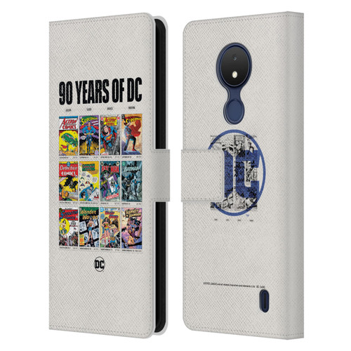 Justice League DC Comics 90th Anniversary Trinity Through Ages Leather Book Wallet Case Cover For Nokia C21