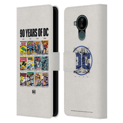 Justice League DC Comics 90th Anniversary Trinity Through Ages Leather Book Wallet Case Cover For Nokia C30