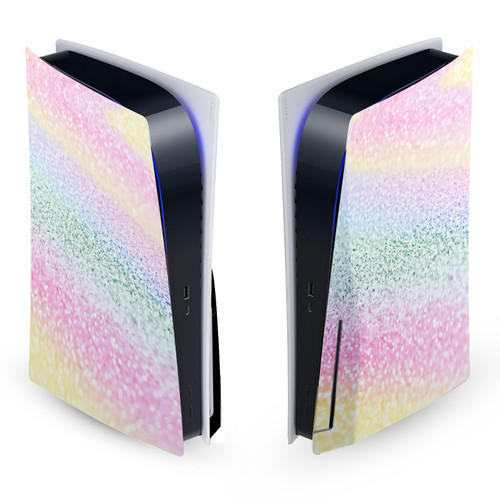 Monika Strigel Art Mix Unicorn Rainbow Vinyl Sticker Skin Decal Cover for Sony PS5 Disc Edition Console