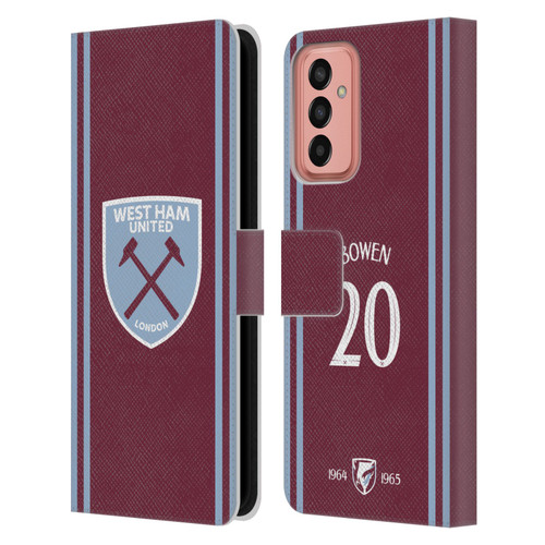 West Ham United FC 2024/25 Players Home Kit Jarrod Bowen Leather Book Wallet Case Cover For Samsung Galaxy M13 (2022) West Ham United FC 2024/25 Players Home Kit Jarrod Bowen Leather Book Wallet Case Cover For Samsung Galaxy M13 (2022)