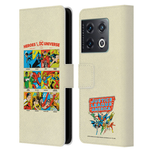 Justice League DC Comics 90th Anniversary Heroes Leather Book Wallet Case Cover For OnePlus 10 Pro