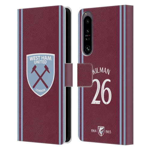 West Ham United FC 2024/25 Players Home Kit Maximilian Kilman Leather Book Wallet Case Cover For Sony Xperia 1 IV West Ham United FC 2024/25 Players Home Kit Maximilian Kilman Leather Book Wallet Case Cover For Sony Xperia 1 IV