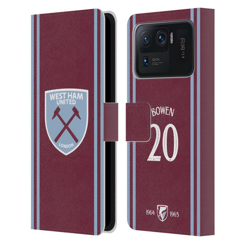 West Ham United FC 2024/25 Players Home Kit Jarrod Bowen Leather Book Wallet Case Cover For Xiaomi Mi 11 Ultra West Ham United FC 2024/25 Players Home Kit Jarrod Bowen Leather Book Wallet Case Cover For Xiaomi Mi 11 Ultra