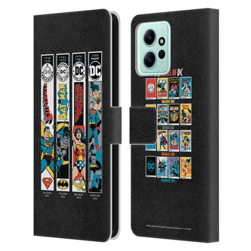 Justice League DC Comics 90th Anniversary Trinity Leather Book Wallet Case Cover For Xiaomi Redmi 12