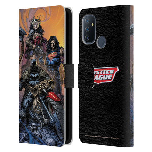 Justice League DC Comics Comic Book Covers Dark Knights Metal #1 Leather Book Wallet Case Cover For OnePlus Nord N100