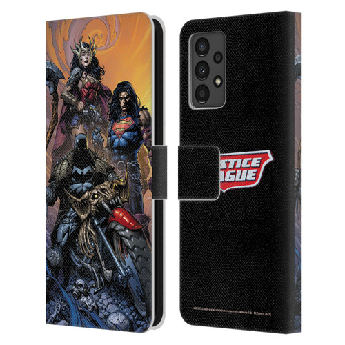 Justice League DC Comics Comic Book Covers Dark Knights Metal #1 Leather Book Wallet Case Cover For Samsung Galaxy A13 (2022)