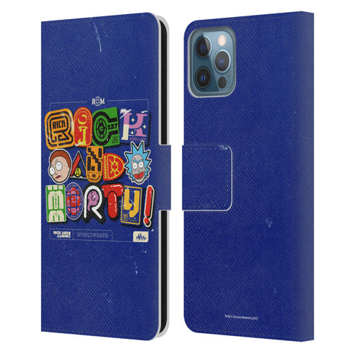 Rick And Morty Duo Graphics Typography Leather Book Wallet Case Cover For Apple iPhone 12 / iPhone 12 Pro