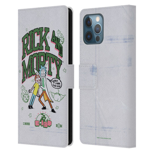 Rick And Morty Duo Graphics Wubb A Lubba Dub Dub Leather Book Wallet Case Cover For Apple iPhone 12 Pro Max