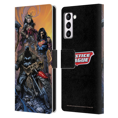 Justice League DC Comics Comic Book Covers Dark Knights Metal #1 Leather Book Wallet Case Cover For Samsung Galaxy S21+ 5G