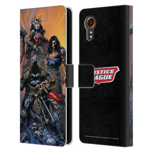 Justice League DC Comics Comic Book Covers Dark Knights Metal #1 Leather Book Wallet Case Cover For Samsung Galaxy Xcover7 5G
