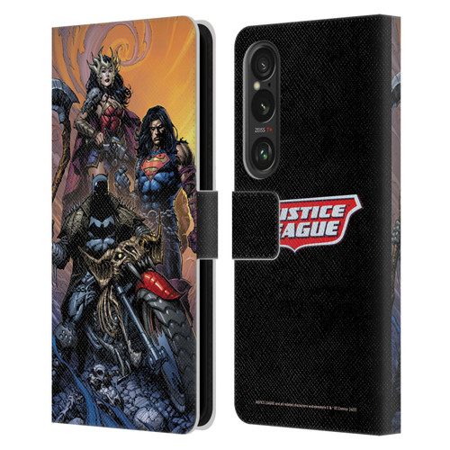 Justice League DC Comics Comic Book Covers Dark Knights Metal #1 Leather Book Wallet Case Cover For Sony Xperia 1 VI 5G