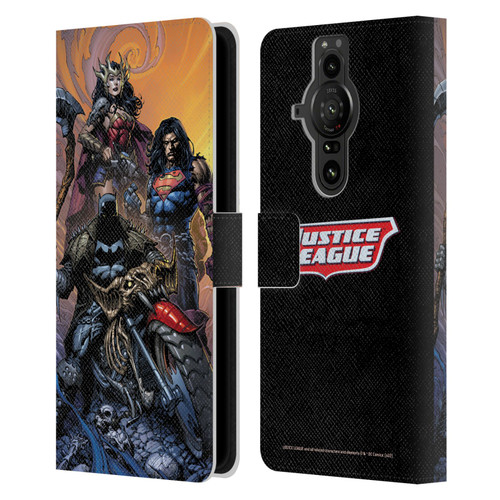 Justice League DC Comics Comic Book Covers Dark Knights Metal #1 Leather Book Wallet Case Cover For Sony Xperia Pro-I