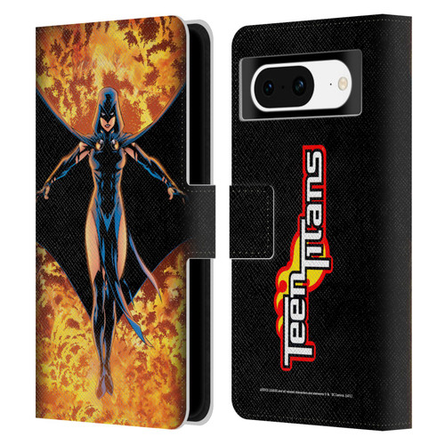 Justice League DC Comics Teen Titans Comic Art #8 Raven Leather Book Wallet Case Cover For Google Pixel 8