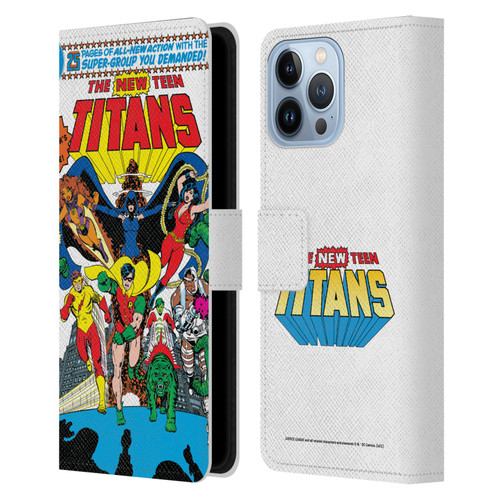 Justice League DC Comics Teen Titans Comic Art New #1 Group Leather Book Wallet Case Cover For Apple iPhone 13 Pro Max