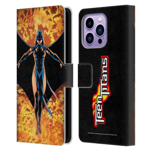 Justice League DC Comics Teen Titans Comic Art #8 Raven Leather Book Wallet Case Cover For Apple iPhone 14 Pro Max