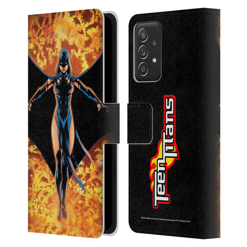 Justice League DC Comics Teen Titans Comic Art #8 Raven Leather Book Wallet Case Cover For Samsung Galaxy A53 5G (2022)