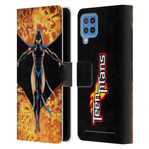 Justice League DC Comics Teen Titans Comic Art #8 Raven Leather Book Wallet Case Cover For Samsung Galaxy F22 (2021)