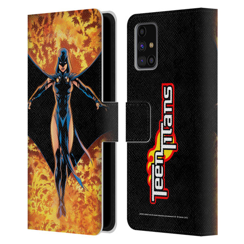 Justice League DC Comics Teen Titans Comic Art #8 Raven Leather Book Wallet Case Cover For Samsung Galaxy M31s (2020)