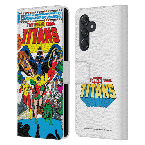 Justice League DC Comics Teen Titans Comic Art New #1 Group Leather Book Wallet Case Cover For Samsung Galaxy M55 5G