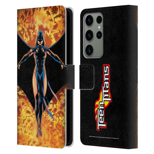 Justice League DC Comics Teen Titans Comic Art #8 Raven Leather Book Wallet Case Cover For Samsung Galaxy S23 Ultra 5G