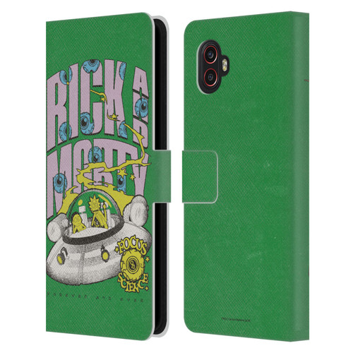 Rick And Morty Duo Graphics The Space Cruiser Leather Book Wallet Case Cover For Samsung Galaxy Xcover6 Pro/Pro2