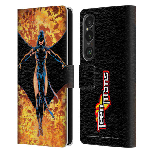 Justice League DC Comics Teen Titans Comic Art #8 Raven Leather Book Wallet Case Cover For Sony Xperia 1 VI 5G