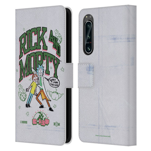 Rick And Morty Duo Graphics Wubb A Lubba Dub Dub Leather Book Wallet Case Cover For Sony Xperia 5 IV
