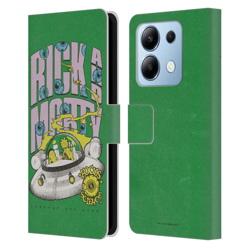 Rick And Morty Duo Graphics The Space Cruiser Leather Book Wallet Case Cover For Xiaomi Redmi Note 13/13 Pro 5G