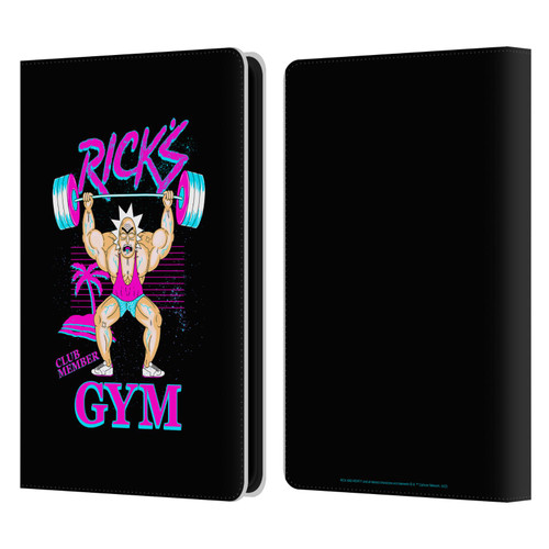Rick And Morty Season 1 & 2 Graphics Rick's Gym Leather Book Wallet Case Cover For Amazon Kindle Paperwhite 5 (2021)