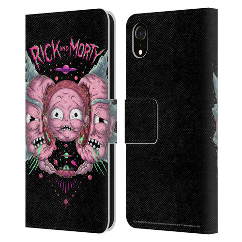 Rick And Morty Season 1 & 2 Graphics Intergalactic Escapades Leather Book Wallet Case Cover For Apple iPhone XR