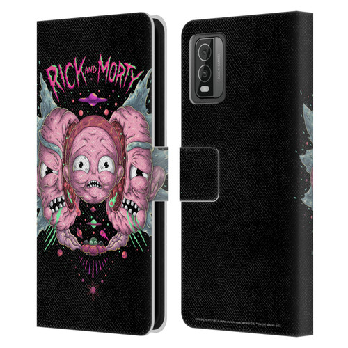 Rick And Morty Season 1 & 2 Graphics Intergalactic Escapades Leather Book Wallet Case Cover For Nokia C210