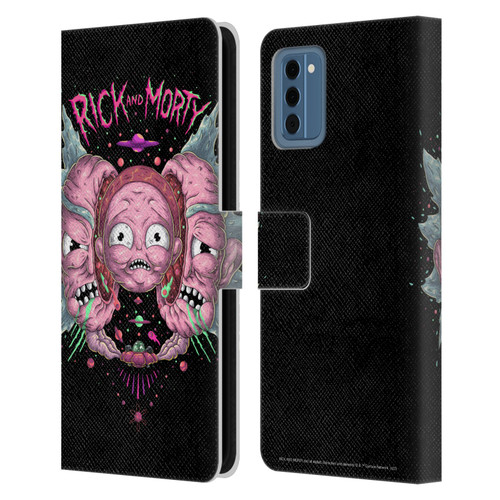 Rick And Morty Season 1 & 2 Graphics Intergalactic Escapades Leather Book Wallet Case Cover For Nokia NC300
