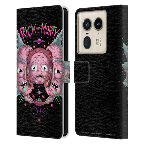 Rick And Morty Season 1 & 2 Graphics Intergalactic Escapades Leather Book Wallet Case Cover For Motorola Edge 50 Ultra/X50 Ultra