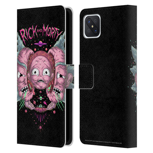 Rick And Morty Season 1 & 2 Graphics Intergalactic Escapades Leather Book Wallet Case Cover For OPPO Reno4 Z 5G