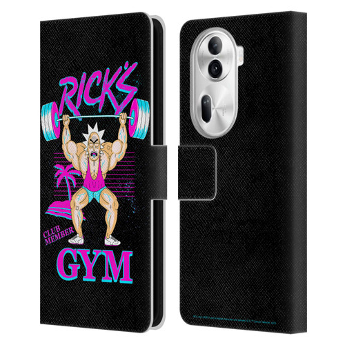 Rick And Morty Season 1 & 2 Graphics Rick's Gym Leather Book Wallet Case Cover For OPPO Reno11