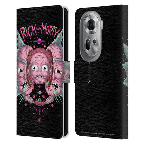 Rick And Morty Season 1 & 2 Graphics Intergalactic Escapades Leather Book Wallet Case Cover For OPPO Reno11 Pro