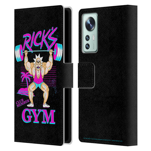 Rick And Morty Season 1 & 2 Graphics Rick's Gym Leather Book Wallet Case Cover For Xiaomi 12