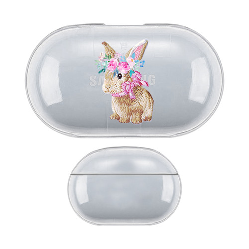 Monika Strigel Cute Pastel Friends Bunny Clear Hard Crystal Cover for Samsung Galaxy Buds / Buds Plus