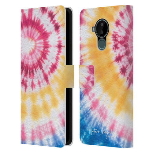 Nature Magick Color Tints Tricolor Leather Book Wallet Case Cover For Nokia C30