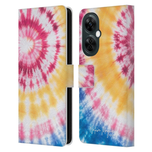 Nature Magick Color Tints Tricolor Leather Book Wallet Case Cover For OnePlus Nord N30