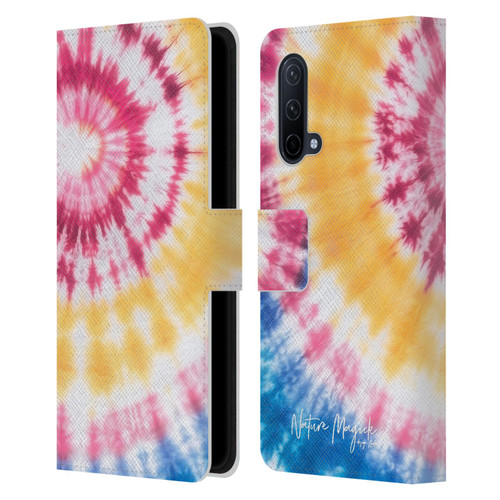 Nature Magick Color Tints Tricolor Leather Book Wallet Case Cover For OnePlus Nord CE 5G