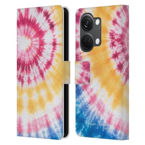 Nature Magick Color Tints Tricolor Leather Book Wallet Case Cover For OnePlus Nord 3 5G