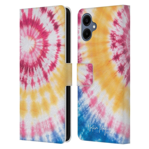 Nature Magick Color Tints Tricolor Leather Book Wallet Case Cover For Samsung Galaxy A06 4G