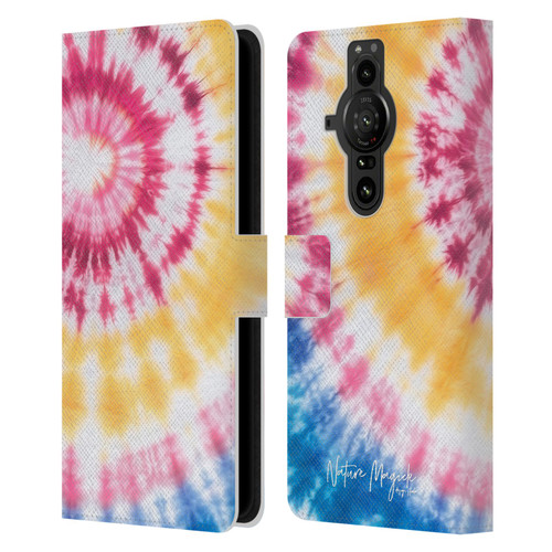 Nature Magick Color Tints Tricolor Leather Book Wallet Case Cover For Sony Xperia Pro-I