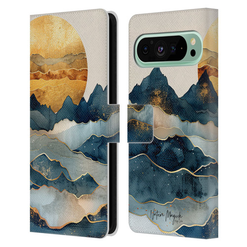 Nature Magick Fascinating Hills Under The Moon Leather Book Wallet Case Cover For Google Pixel 9 Pro XL