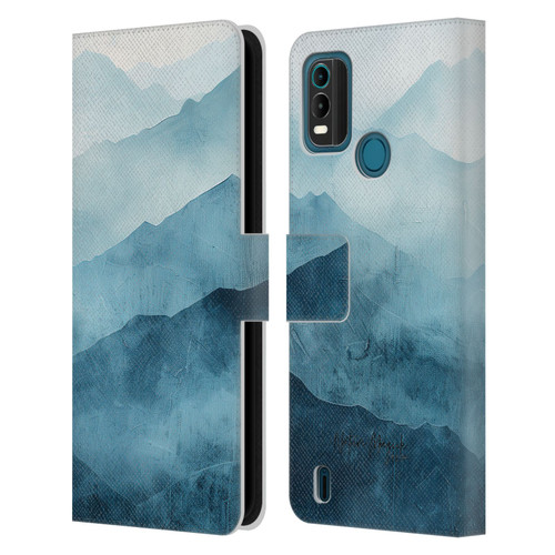 Nature Magick Fascinating Hills Blue Range Leather Book Wallet Case Cover For Nokia G11 Plus
