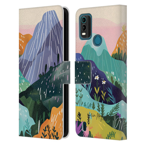 Nature Magick Fascinating Hills Colors Leather Book Wallet Case Cover For Nokia G11 Plus