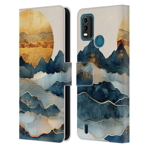 Nature Magick Fascinating Hills Under The Moon Leather Book Wallet Case Cover For Nokia G11 Plus