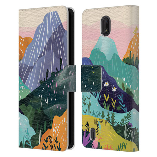 Nature Magick Fascinating Hills Colors Leather Book Wallet Case Cover For Nokia C01 Plus/C1 2nd Edition